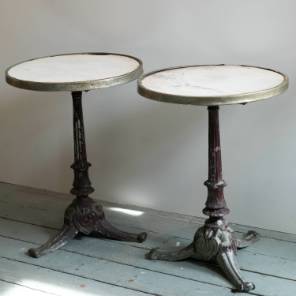 A Pair of French Bistro Tables